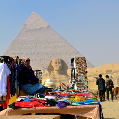 Giza Pyramids and Sphinx